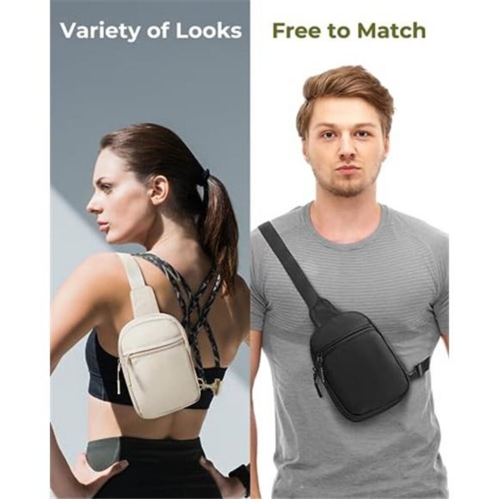 Small Sling Bag for Women and Men Crossbody Bags Trendy Fanny Packs - Picture 2 of 6
